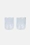 2Pcs Double Wall Insulated Glass Shots 400ml, Transparent