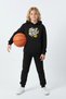 3 İplik Winter Ş Fleece-Lined Take the Step Print Detailed Boys' Tracksuit Set - 3