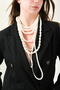 Aria Multi Pearl Looking Bead Necklace - 8