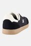 Women Embroidered Logo Lace Up Casual Shoes, Black - 2