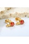 Deer Horn Model Zircon Stone Steel Children's Earrings - Screw Closure - 2