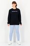 Women Sportswear Fit Long Sleeve Outdoor Sweatshirt, Black - 2