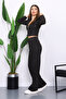 Anthracite Hooded Cardigan and Pants Thessaloniki Set - 2