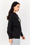 Women Sportswear Fit Long Sleeve Outdoor Hoodie, Black - 3