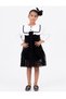 Girl's Dress with Lace Collar Detail