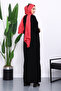 Black Crew Neck Side Slit Knitwear Dress - 4