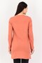 Women Crew Neck Long Sleeve Graphic Print Tunic Top, Rust - 2