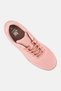 Women Brand Logo Lace Up Casual Shoes, Old Rose - 4