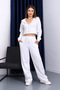 Ecru Hooded Cardigan and Pants Thessaloniki Set