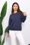 Anthracite Crew Neck Two Thread Sweatshirt