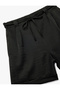 Short Satin Shorts with Tie Detail and Pockets - 3