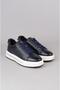 Select m054 genuine leather men's casual shoe navy blue - 3