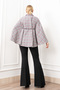 Women's Winter Fuchsia Poncho Boucle Softfit Belted Jacket Stylish Daily Comfortable 2618 - 3