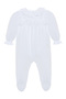 Patachou Newborn White Jumpsuit with Collar Detail