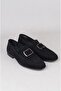 Select 14000 Genuine Leather Buckle Special Edition Men's Shoes Black Suede - 3