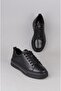 Select M054 Genuine Leather Men's Casual Shoes Black - 7