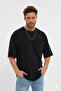 Short Sleeve Striped Detail and Pocket T-Shirt with a Dirty Cut - 4