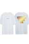 Legends Never Design Printed White Oversized T-Shirt
