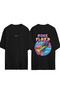 Pink Floyd Design Printed Black Oversized t Shirt