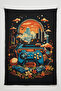 Vertical Gamer Wall Covering – Gaming Themed, High-Quality Fabric, Tapestry Wall Carpet - 2
