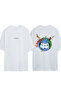 Worldz Design Printed White Oversized T-Shirt