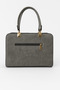 Five Compartments, Star and Pearl Detailing, Women's Shoulder and Hand Bag and Wallet, Vienna Grey - 4