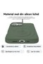 Silicone case iPhone 16 Pro, with microfiber, thin, protective, raised edges, Webster green - 5