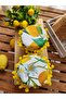 Lemon Patterned Jar Canning Lid Cover (6 Pieces) - 3