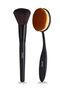 Gnx gnxfr42 large size foundation and blush brush (black, 2 pieces)