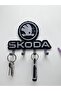 3D Printing Decorative Skoda Logo Model Designed Keychain - 4