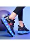 Kids Four Wheel Roller Shoes Rechargeable LED Flash Light Sneaker Skate Heelys Shoes - 2