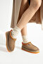 Valentine Suede Fur-Lined Colorful Sole Tazz Slippers - 7
