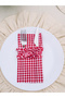 2Li Mia 3-Compartment Ruffled Spoon Rest / Napkin Holder