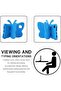 iPad 10.2 Kids Butterfly Kickstand EVA Shockproof Case (Blue) - 5
