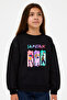 Hunterx Demon Slayer Rumi Zoey Mira Printed 3-Thread Crew Neck Girls' Sweatshirt