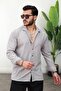 Men's Shirt Long Sleeve Corded Fabric Ottoman Fabric