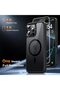 Magnetic Case for iPhone 16 Pro 6.3" with Screen Protector, MagSafe Compatible - Black - 3