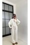 Modal Fabric Zippered Cardigan Pants Tracksuit Set