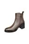 25021503K Classic Leather Women's Boots with Heels - 3