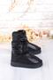 Nurela Silvery Suede Short Women's Boots with Fur Inside, Feather and Buckle Detail - 2