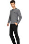 Men's Gift Groom's Suit 3-Piece Robe Pajama Set Vr.A7.N70.Y07.D18 - 3