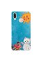 Huawei P20 Lite Compatible Sunny Fairy and Angel Cat Pattern Transparent Phone Case