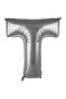 Foil Balloon Letter Silver Color 100 cm 40 Inch Helium Compatible
