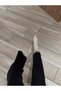 Clv902 |   Women's Beige Shiny Wrinkled Special Pattern Pointed Toe Premium Leather Heeled Boots – Elegant & Stylish - 3