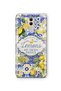 Huawei Mate 20 Lite Compatible Lemon Pattern Transparent Phone Case