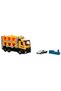 Maxx Wheels Friction Carrier Truck Carrier Truck with Launcher Vehicle with Openable and Closeable Carrier Truck Yellow - 2