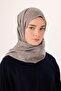 Cotton Polyester Liva Shawl Light Gray Patterned Tok Posture Correcting 90X200