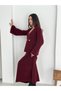 Soft Knit Double-Breasted Women's Two-Piece Set with Cardigan and High Waist Skirt - 6