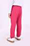 Winter Fleece-Lined 3-Thread Fuchsia Sweatpants for Girls with Pockets - 6