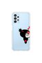 Samsung Galaxy A13 Compatible Transparent Case Couple Pucca 1 Design